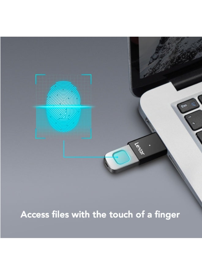 ليكسار Lexar® JumpDrive® Fingerprint F35USB 3.2 Gen 1 Flash Drive - Image 3