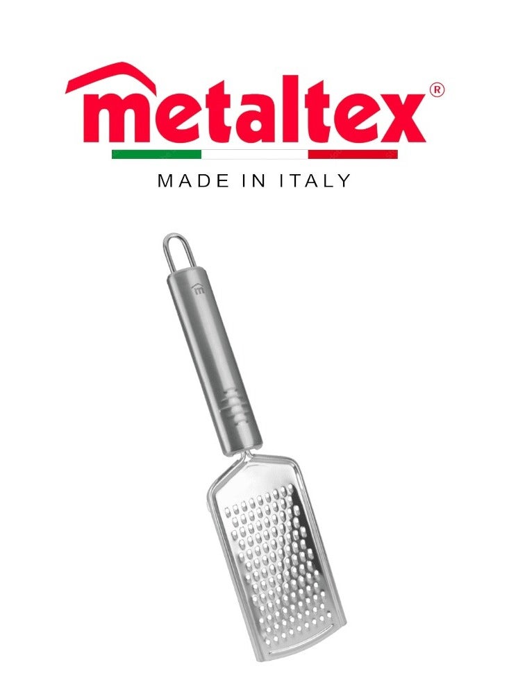 Metaltex Metaltex Imperial Flat  Grater – Stainless Steel with Ergonomic Handle, Beginner Series 