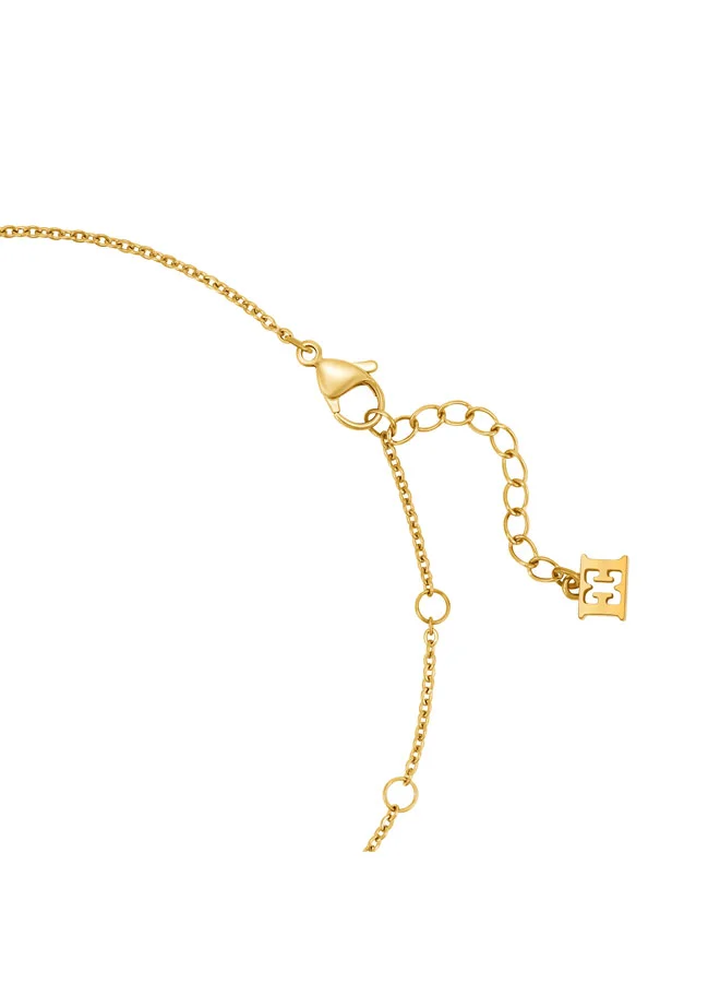 Escada  Caroline Gold Plated Stainless Steel Necklace for Women 360mm for Men | Best Price UAE