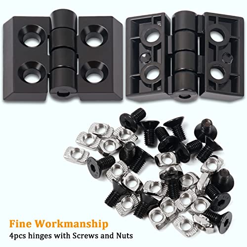 KOOTANS 4 Sets Alloy Hinges for 2020 Series 6mm T-Slot Aluminum Extrusion Profile 3D Printer Frame - Image 3