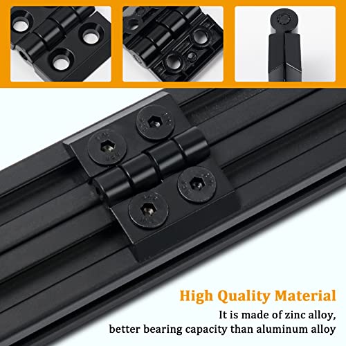 KOOTANS 4 Sets Alloy Hinges for 2020 Series 6mm T-Slot Aluminum Extrusion Profile 3D Printer Frame - Image 4