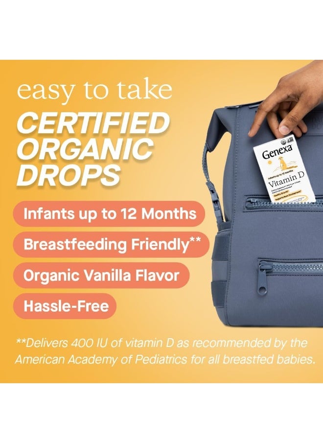 Genexa Infants’ Vitamin D Drops - 200 Servings - Promotes Healthy Growth - Organic, Gluten Free & Non-Gmo  - Image 4