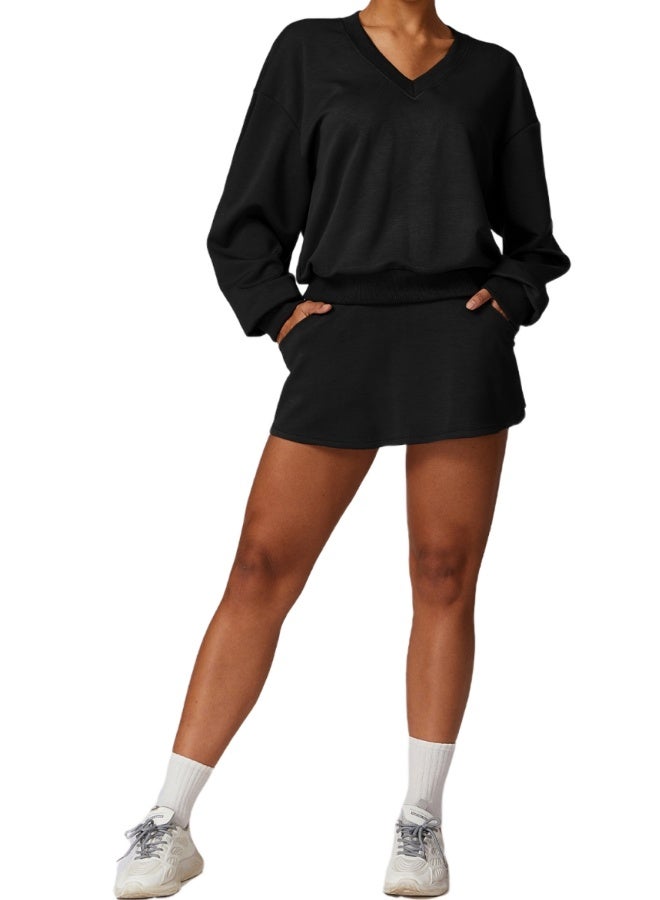 KAWN.YOGA Womens High Waist Contour Workout Sport Yoga Skirt Tummy Control With Pockets. - Image 1