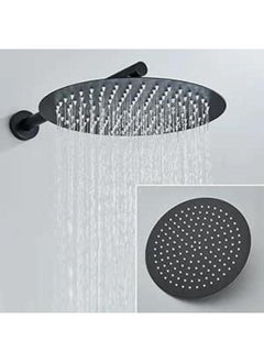 Generic Bathroom Shower Bowl with Shield (Black - Black) 