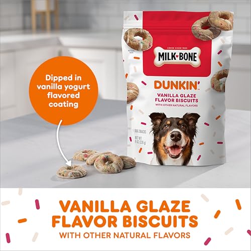 Milk-Bone Dunkin' Vanilla Glaze Flavor Dog Biscuits with Other Natural Flavors, 8 oz Bag - Image 3