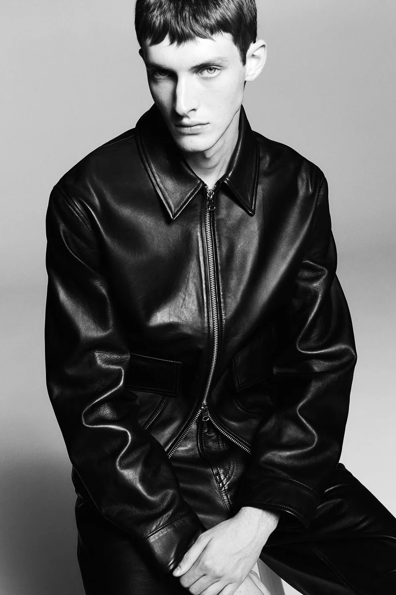 اتش اند ام Leather trousers