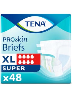 Tena TENA Incontinence Adult Diapers, Maximum Absorbency, Disposable Briefs, ProSkin - X-Large - 48 ct 