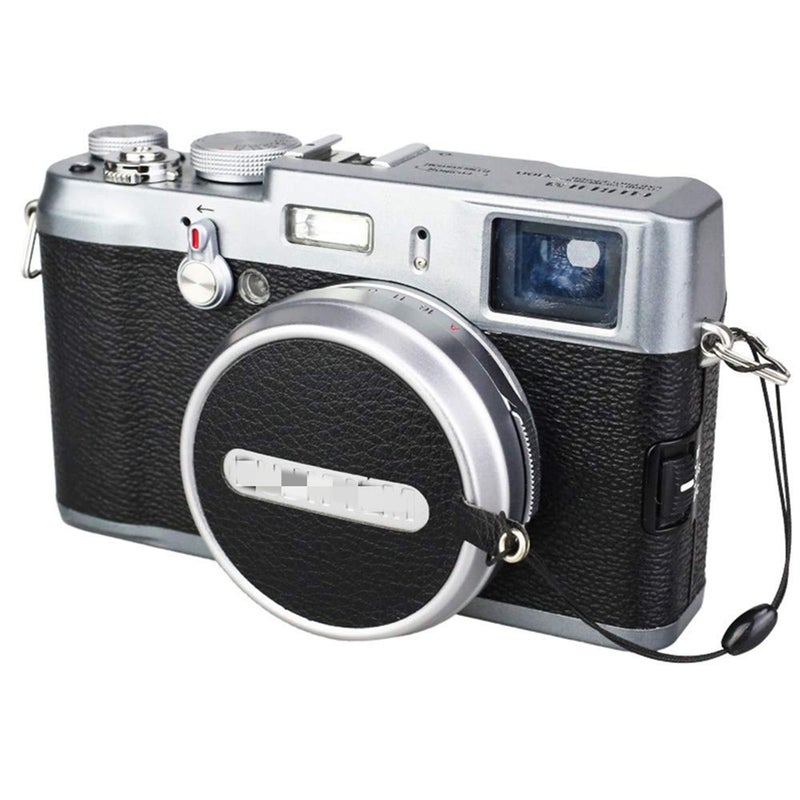 JW JJC Deluxe Nappa Leather Lens Cap Keeper Sticker with String for Fujifilm Fuji X100VI X100V X100F X100T X100S X100 Lens Cap Anti-Lost - Image 4