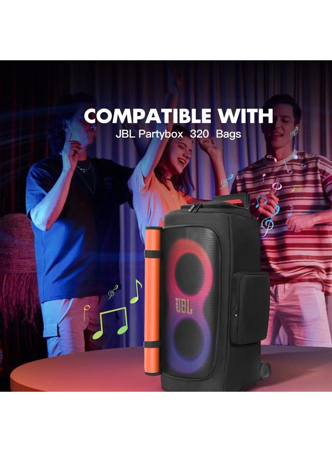MRINCA Speaker Cover Compatible with JBL PartyBox 320/310, Scratch-Resistant, Dustproof, Portable Case with Storage Bag for Outdoor Party Speaker - Image 2