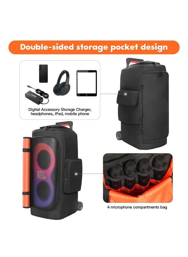 MRINCA Speaker Cover Compatible with JBL PartyBox 320/310, Scratch-Resistant, Dustproof, Portable Case with Storage Bag for Outdoor Party Speaker - Image 4