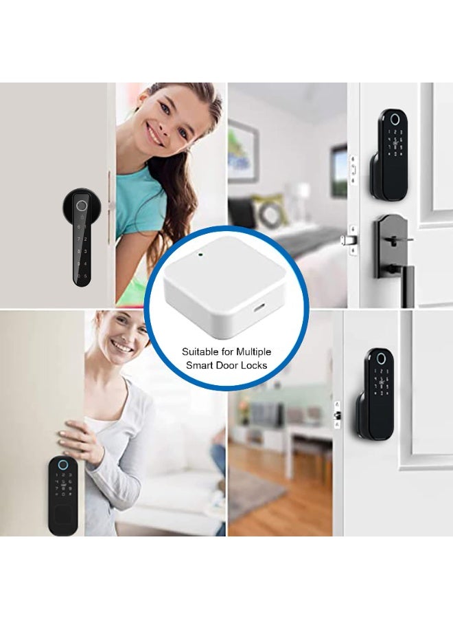 XiuWoo Smart Fingerprint Door Lock,IPX5 Weatherproof Garden Door Lock,5-in-1 Access,Full Control in The TTLock App,Auto-Lock Bluetooth, Black - Image 3