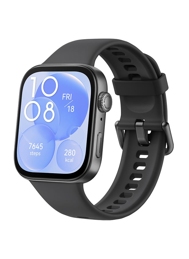 هواوي ساعة ذكية Watch Fit 3، شاشة Amoled مقاس 1.82 بوصة، تصميم مريح وأنيق، مدرب تدريب علمي، إدارة صحية محسنة، متوافقة مع iOS وAndroid - Image 1