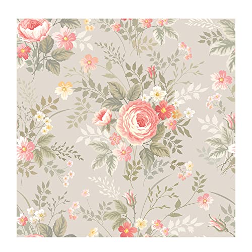 PAPER PLANE DESIGN Self Adhesive Waterproof Sticker Floral Wallpaper for Walls Living Room (1 Roll Size 2 X 12 Feet) - Image 1
