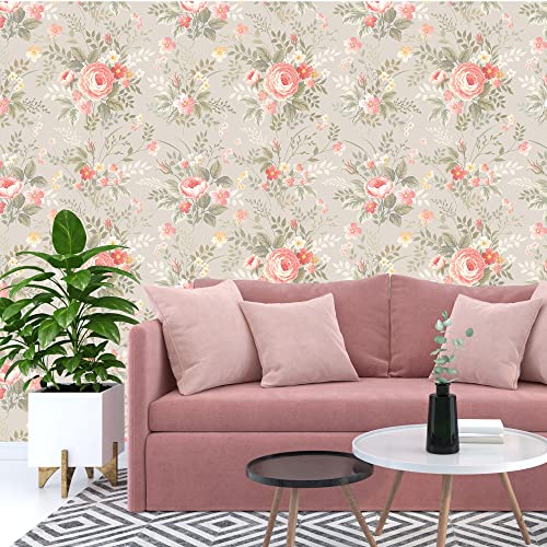 PAPER PLANE DESIGN Self Adhesive Waterproof Sticker Floral Wallpaper for Walls Living Room (1 Roll Size 2 X 12 Feet) - Image 4