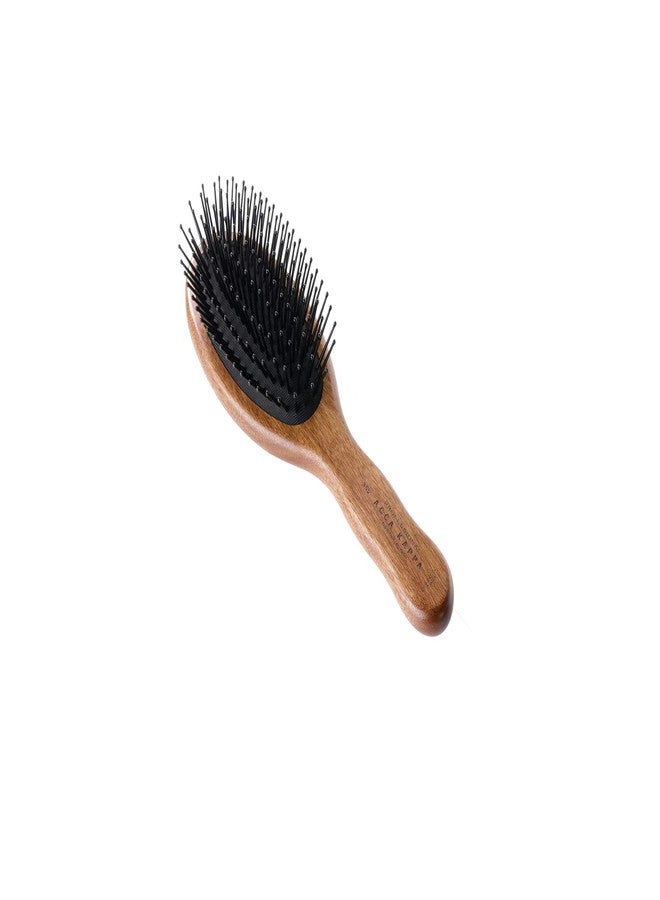 ACCA KAPPA Classic Oval Brush - Pom Pins with Kotibé Wood and Nylon Bristles