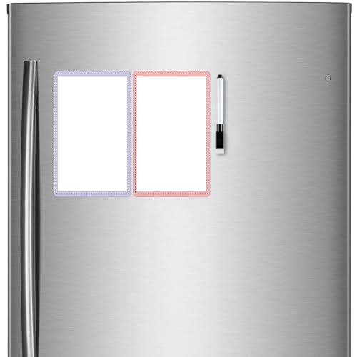 AccuPrints Plain Vinyl, Magnetic White Board Planner Sheet (25x16cm) with Marker Pen - Dry Erase Flexible Writing Film for Kitchen Fridge/Office Godrej/Metal Wardrobe - Image 2