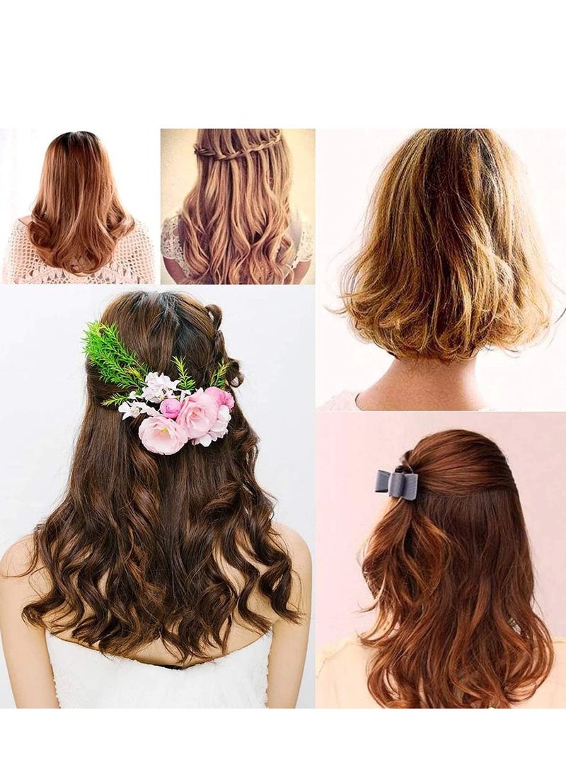 SYOSI 30Pcs Hair Rollers Curlers, Magic DIY Rollers No Clip Professional Soft Silicone Curlers Hair Style Tools Accessories, No Heat No Damage to Hair Salon Fashion Styling Tools (Pink) - Image 3