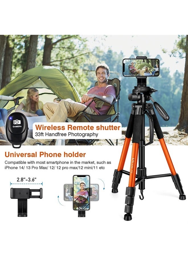 Victiv - Tripod for Camera, 72" Tall Camera Tripod & Monopod with Remote, Professional Heavy Duty Compact Camera Stand for Phone, DSLR, Spotting Scope, Telescope, Binocular - Image 1