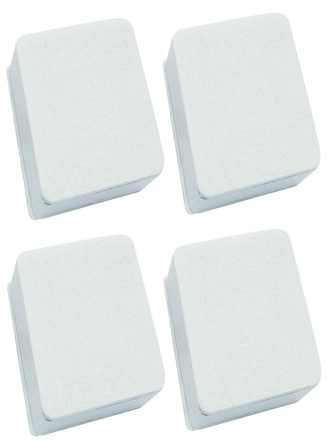 Cionyce Self-Adhesive Furniture Bed Risers Blocks, 4 Pcs Square Carbon Steel Table Sofa Risers Adds 1.2in Height with Felt Pad(White) - Image 1