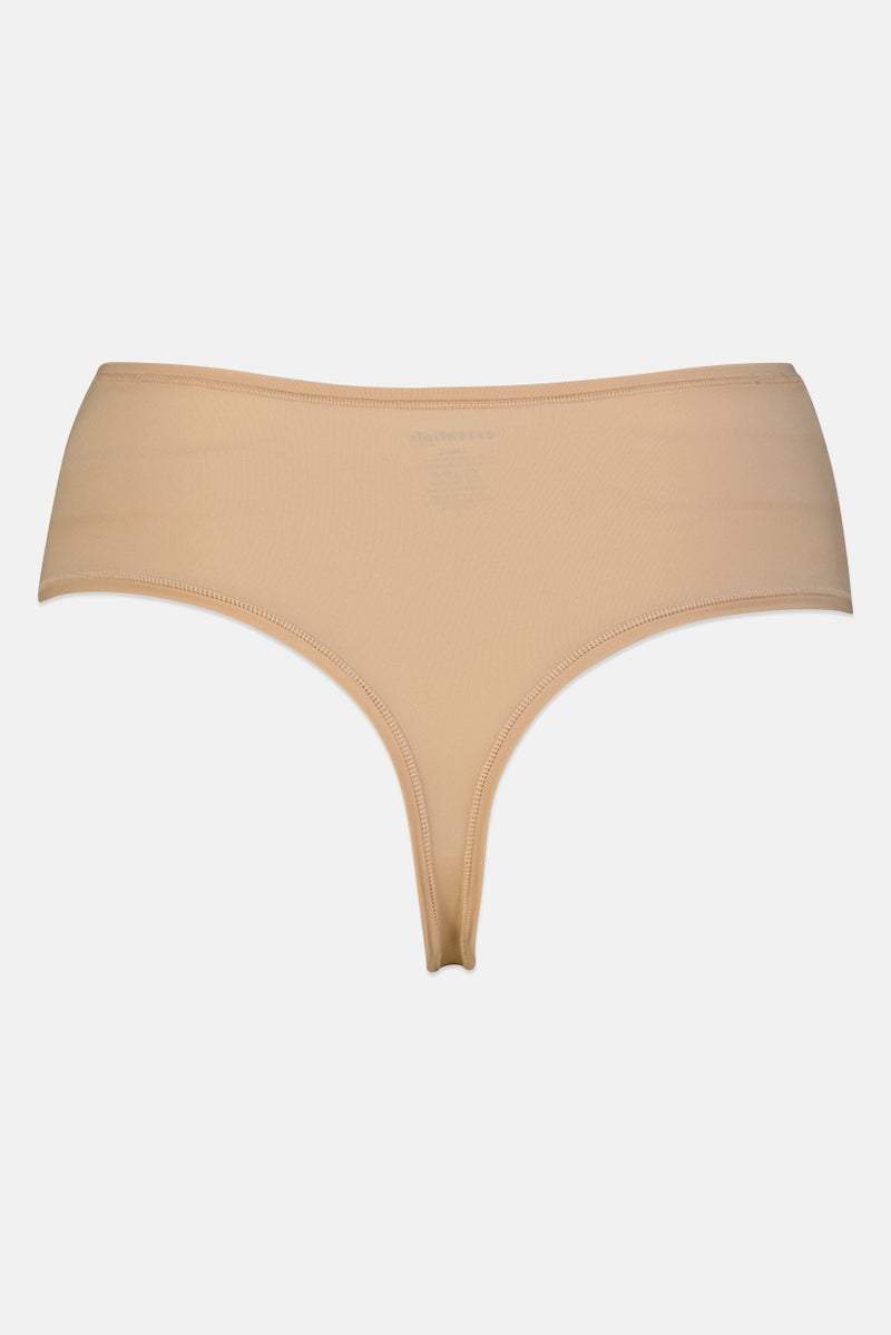 Rene Rofe Essential By Rene Rofe Women 5 Pcs Plain High Waist Thongs, Multicolor - Image 4