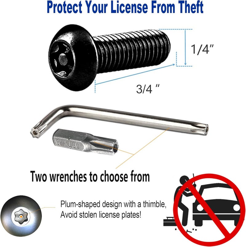 Aootf Anti Theft License Plate Screws - Image 3