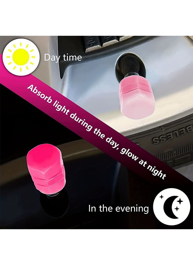 Generic 4 Piece Car Tire Valve Cap Self Luminous  - Image 4