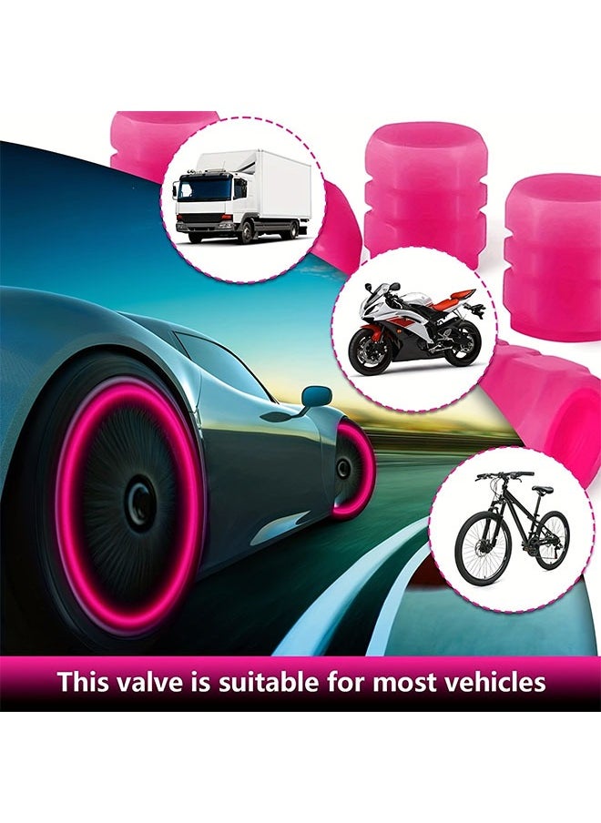 Generic 4 Piece Car Tire Valve Cap Self Luminous  - Image 2