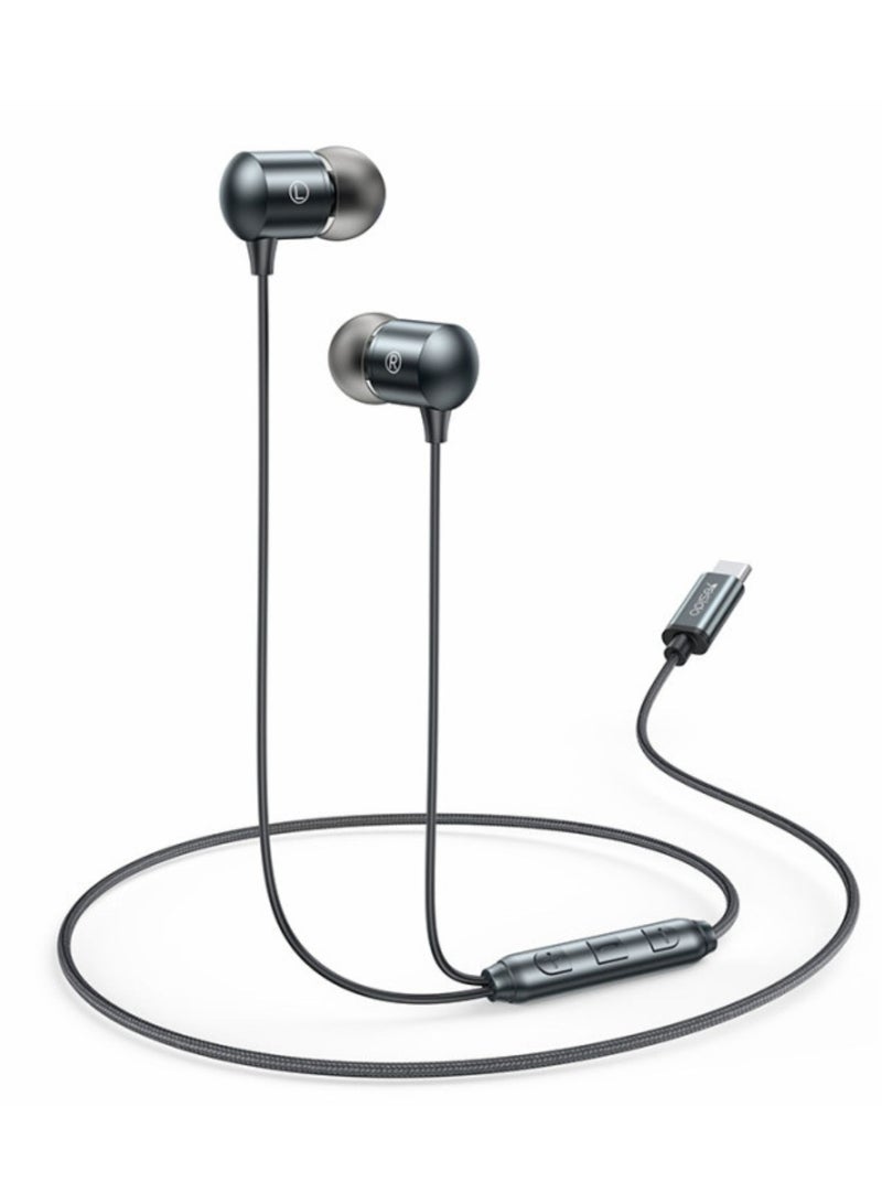 Yesido YH43 HIFI Lossless Sound Quality 10mm Dynamic Speaker Type-C Digital Interface In-ear Earphone - Image 1