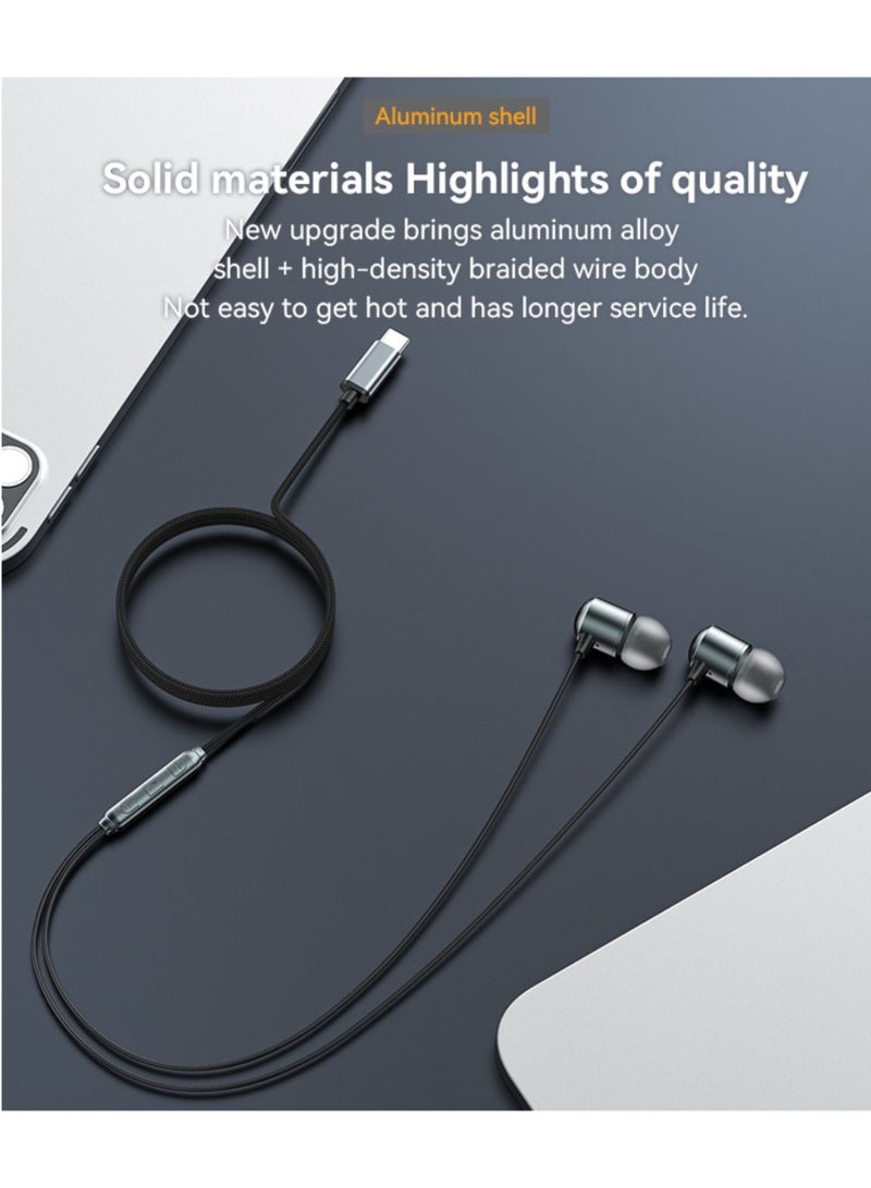 Yesido YH43 HIFI Lossless Sound Quality 10mm Dynamic Speaker Type-C Digital Interface In-ear Earphone - Image 2