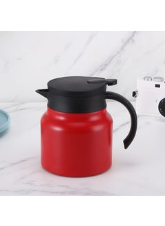 Explosions 316 stainless steel stewed teapot home office insulation pot tea water separation portable coffee pot manufacturers wholesale Red 800ml Red 800ml