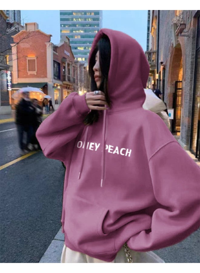 TonLion Women's Hoodie Spring Autumn Letter Print Front Women's Hooded Sweatshirt Stylish High-end Fashion Hoodie For Women - Image 1