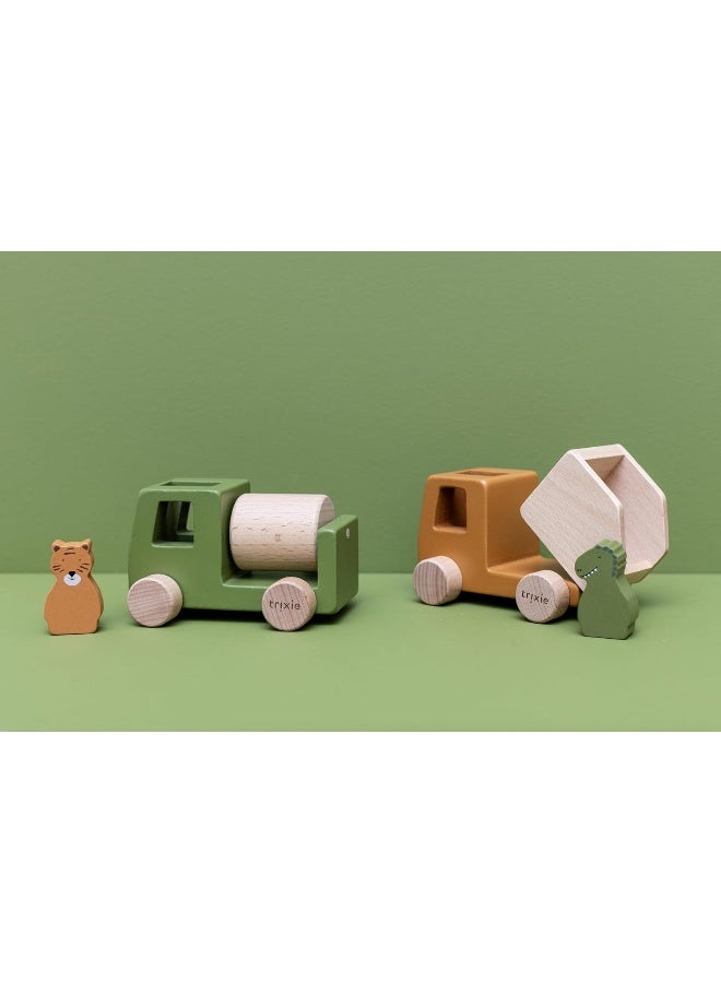 Trixie Wooden Construction Vehicles Animals set - Image 5