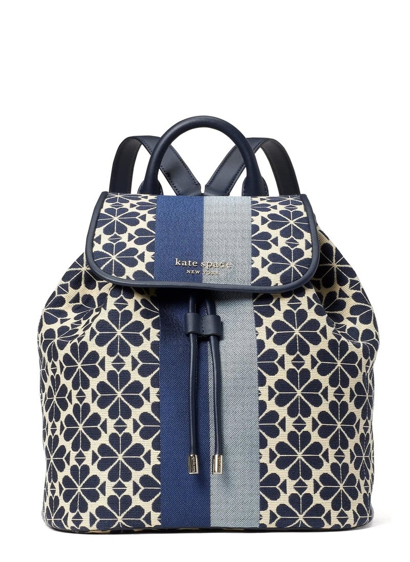 Kate Spade Kate Spade Spade Flower Jacquard Hearts Medium Flap Backpack - Image 1