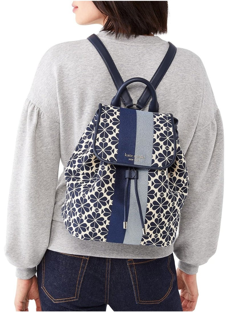 Kate Spade Kate Spade Spade Flower Jacquard Hearts Medium Flap Backpack - Image 5
