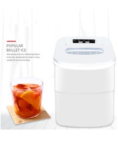 Countertop Ice Maker, Self-Cleaning Ice Maker with Scoop and Basket, 9 Cubes in 5-8 Mins, 15Kg/24H, 2L Water Tank, 100W, Portable Small Ice Machine for Home kitchen Office Party, HZB-12/B White - pzsku/Z4DEFA6BF5F1A4F9C102DZ/45/_/1727598031/2ae777d5-e287-43ba-a2e4-0a3943e4031e