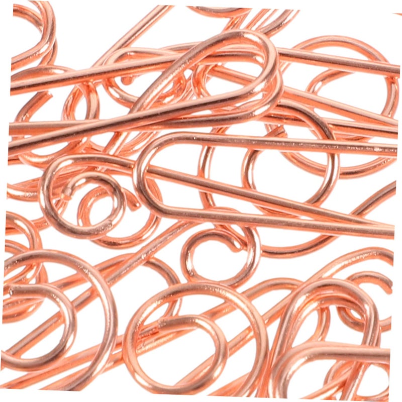 Rose Gold Music Note Paper Clips 50pcs Creative Metal Document Holders for Office School Home - Image 4