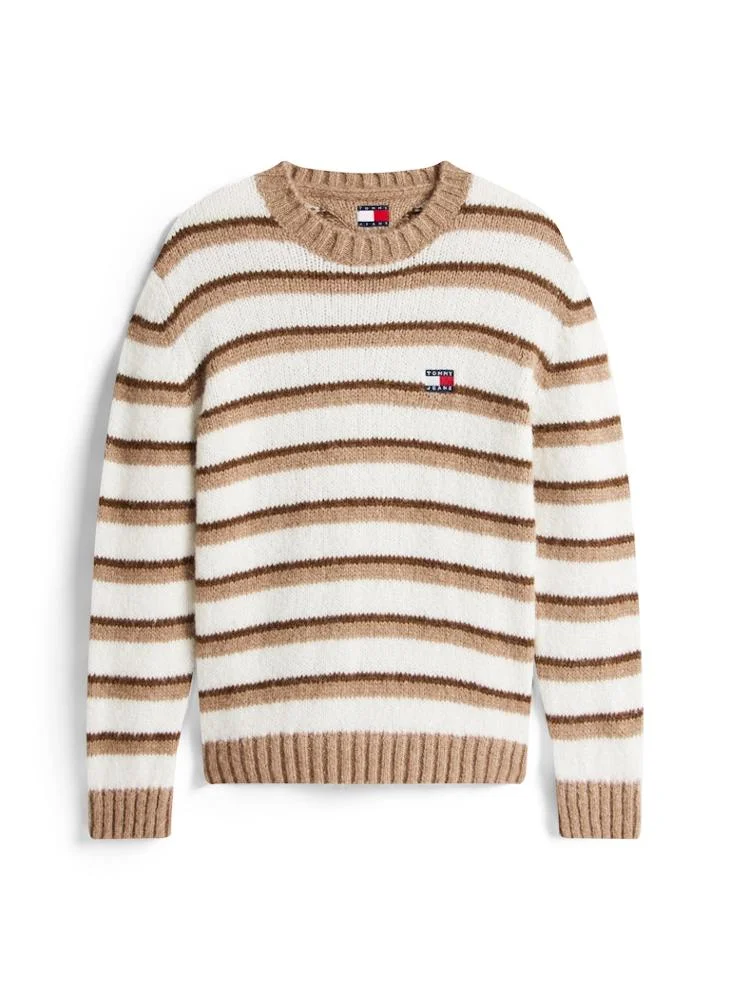 TOMMY JEANS  Tommy Badge Stripe Jumper With Alpaca for Men | Best Price UAE