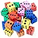 Kicko Foam Dice Set 6 Assorted Large Sided Dice Colorful Big Square Blocks Ideal Gift for Children Math Educational Toys Suitable Pastime Toy Party Favors and Party Supplies 24 Pack - Image 3
