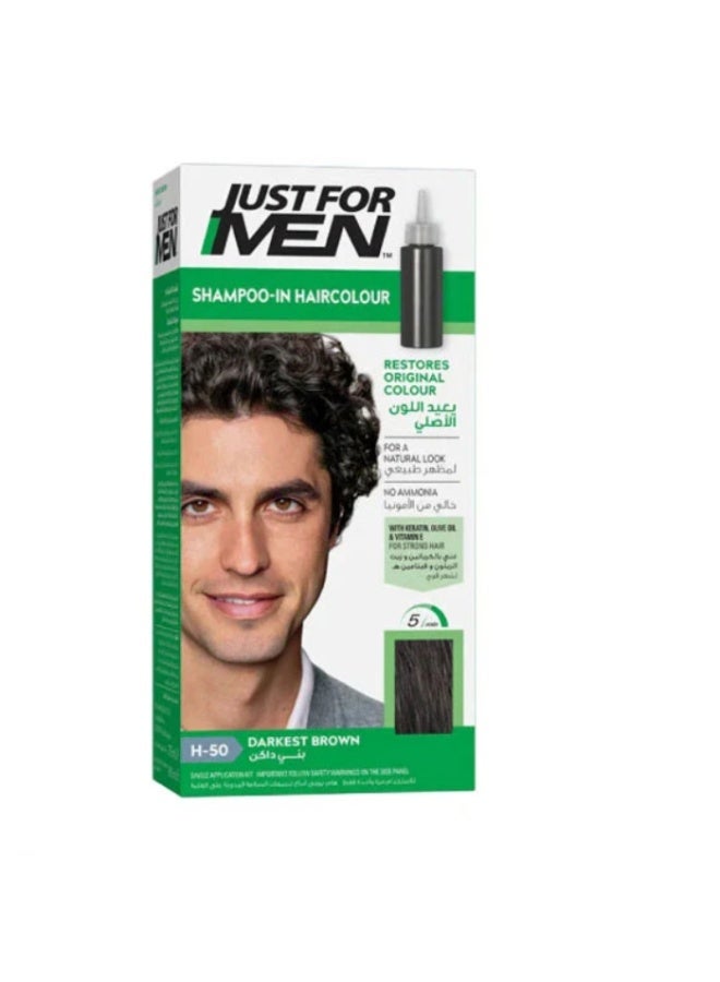 Just For Men Hair Dye Shampoo 66 ml Dark Brown