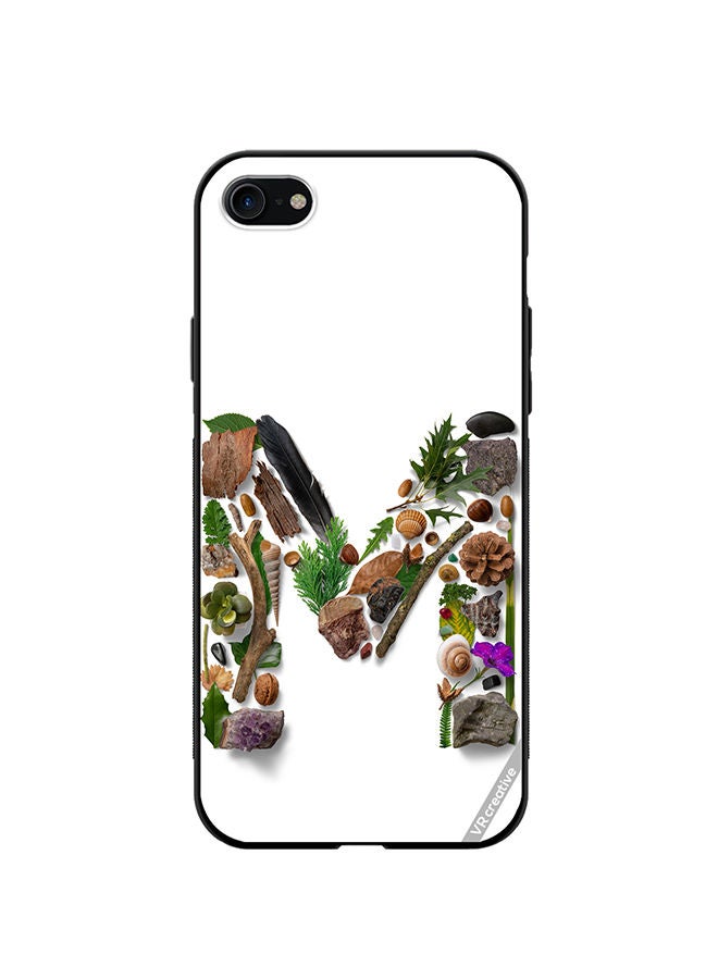 VR CREATIVE Protective Case Cover For Apple iPhone SE (2022) Alphabet M Design Multicolour - Image 1