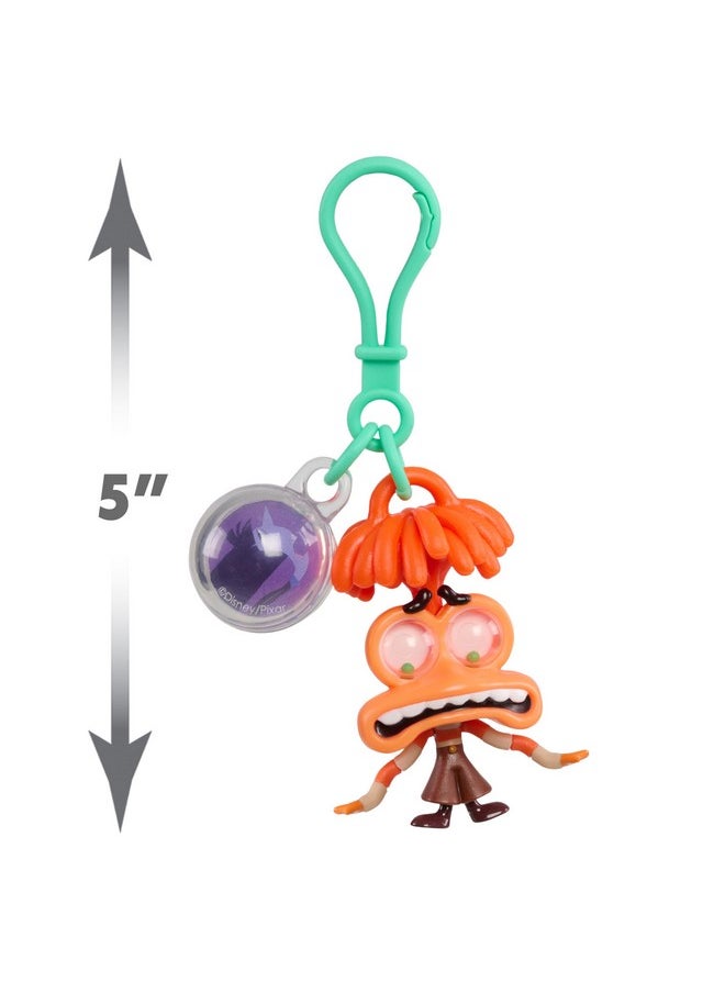 Just Play Inside Out 2 Fidget Figure Keychains - Anxiety, Sadness with Memory Orb - Toys for Ages 3 Up