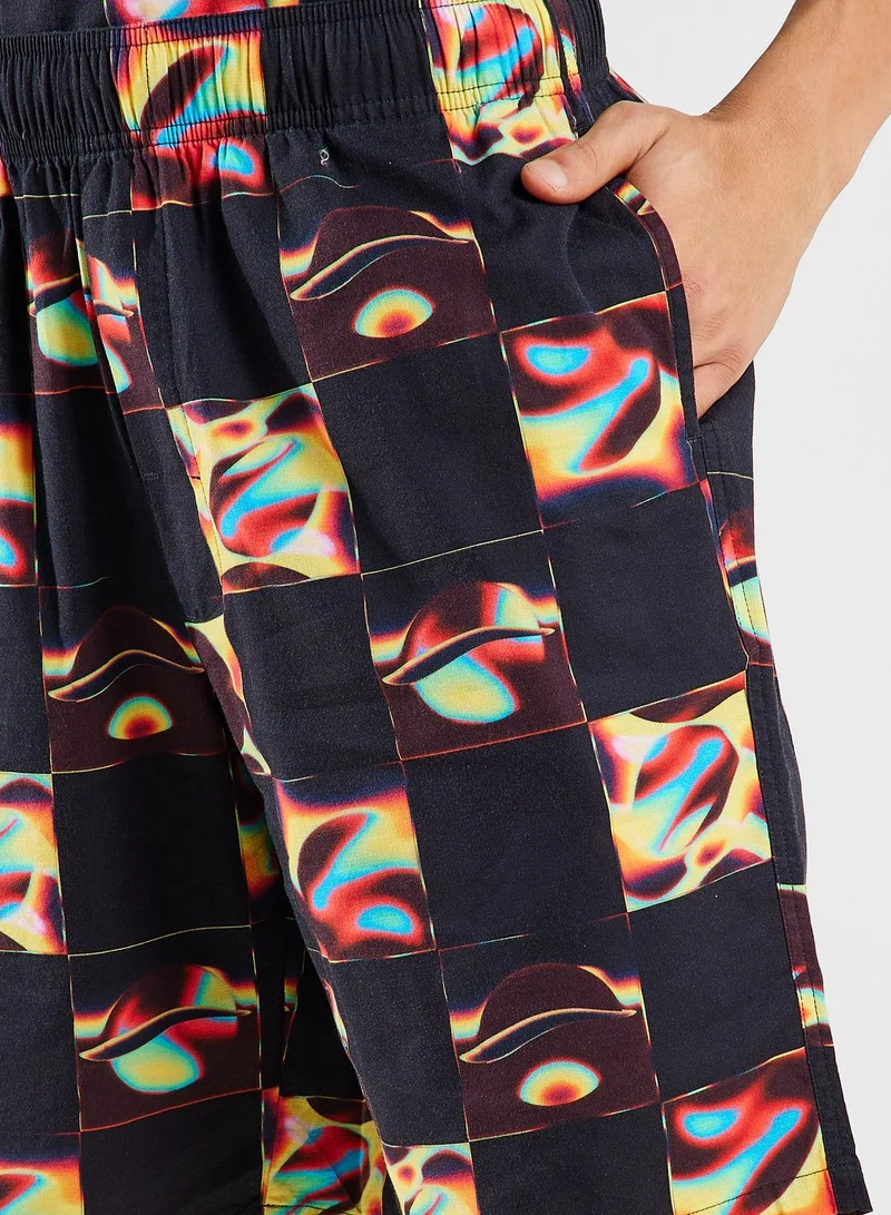 Edwin Saike Check Shorts