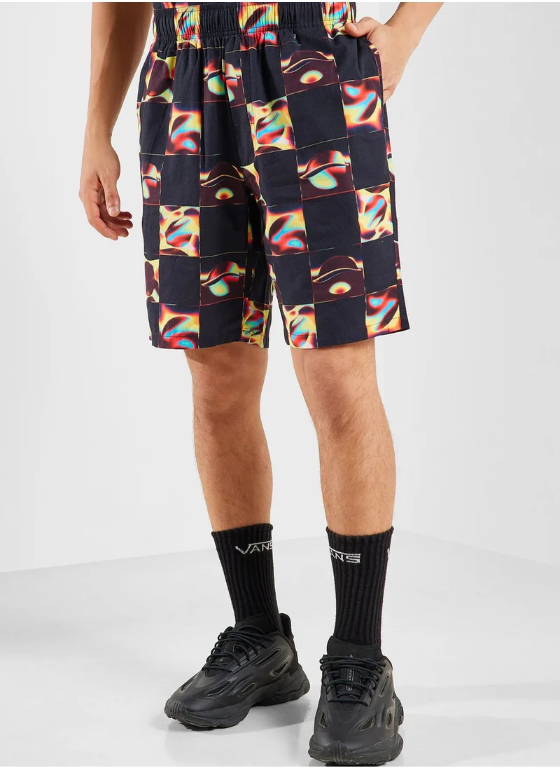 Edwin Saike Check Shorts