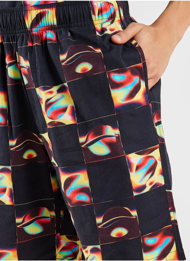 Edwin Saike Check Shorts