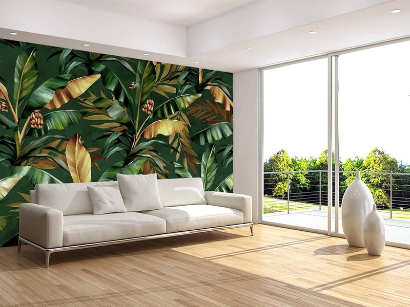 BPA Tropical Banana Leaf Wallpaper Mural - Image 2