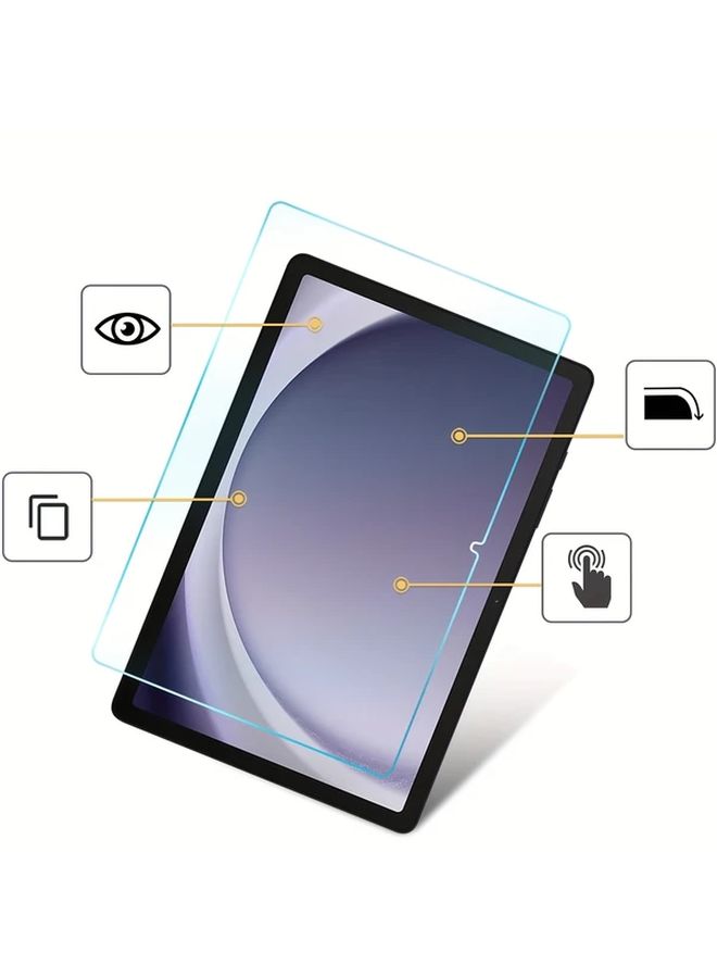 واقي شاشة زجاجي مقسى عالي الوضوح (HD) متوافق مع Galaxy Tab A9 مقاس 8.7 بوصة 2023، بصلابة 9H، عبوة من 3 قطع. - Image 4