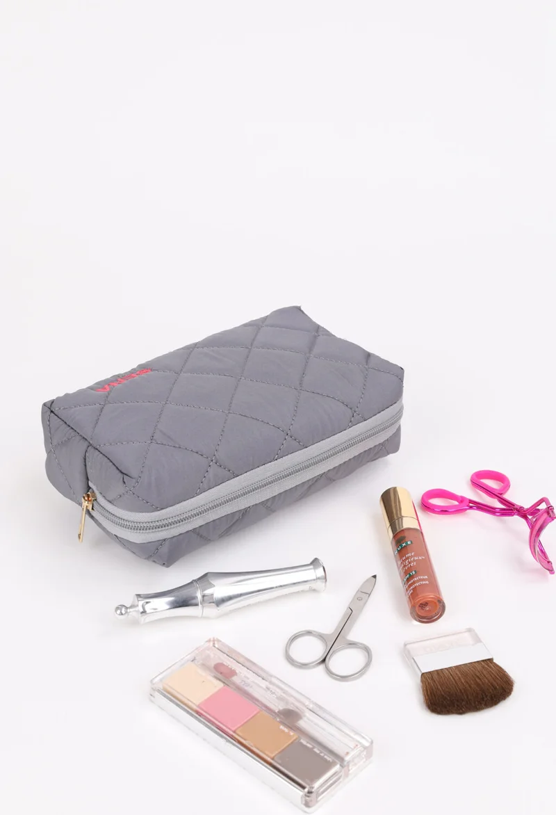 Nothing Personalized Named Quilted Make-up Bag for All Cosmetics and Care Products