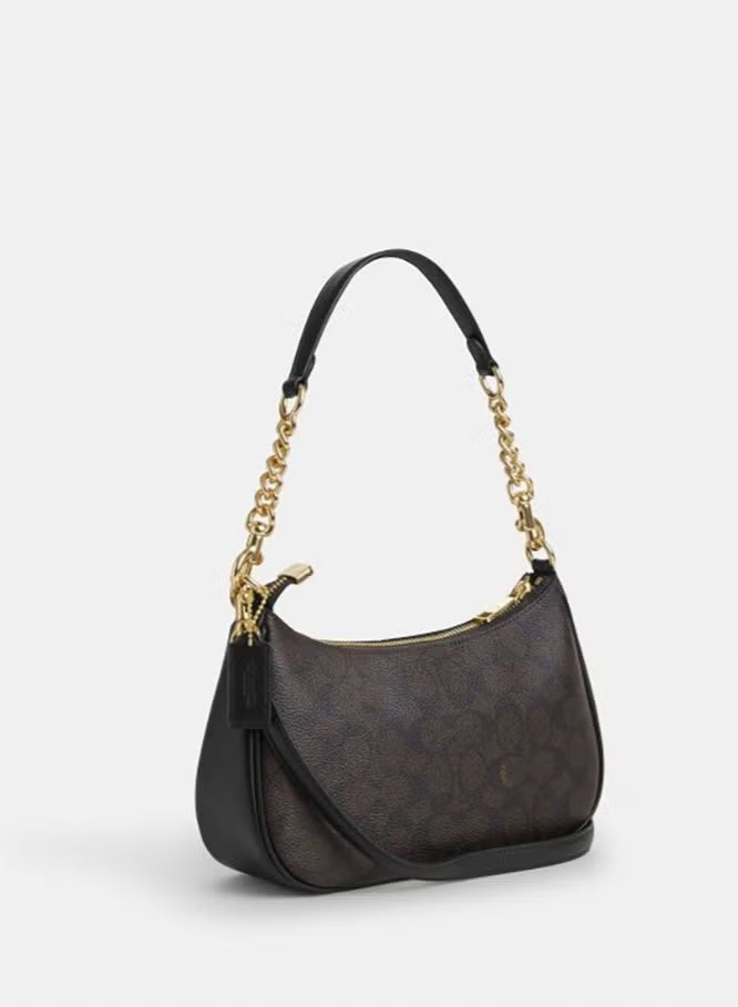 كوتش اوت ليت شنطة كتف حقيبة كتف تيري من قماش سيجنيتشر شنطة كوتش - Image 4