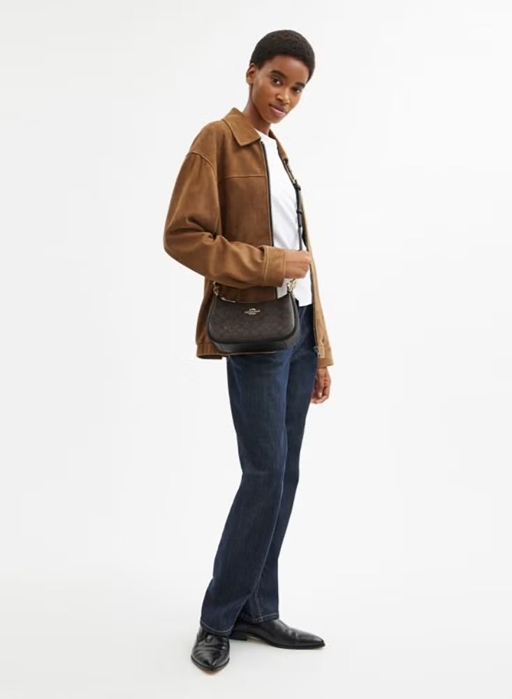 كوتش اوت ليت شنطة كتف حقيبة كتف تيري من قماش سيجنيتشر شنطة كوتش - Image 5