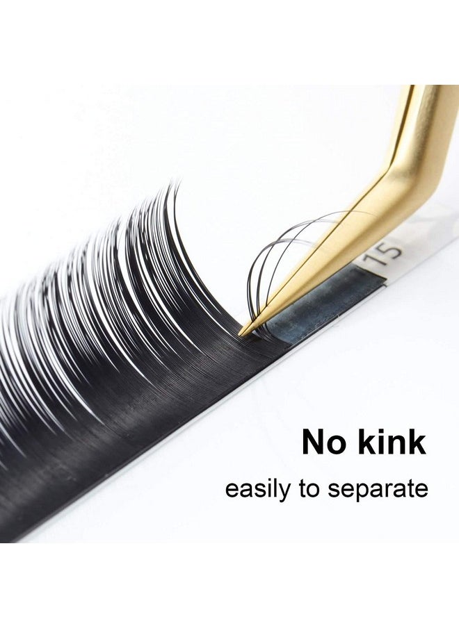 NAGARAKU Eyelash Extensions Individual Lashes 0.20 Thickness Curl-C 7-15Mm Mix Synthetics Classic 16 Rows Matte Black Soft Natural (0.20 Thickness, C Curl)  - Image 2